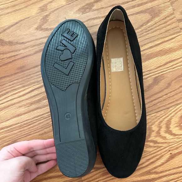 Solid Color Flannel Plain Toe Shoes, Women’s size 10 - Picture 2 of 3